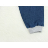 Dětské tepláky s vysokým pasem jeans detail nohavice