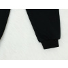 Dětské černé tepláky s vysokým pasem detail nohavice