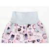 Dětské softshellové kalhoty růžové kočičky detail pasu