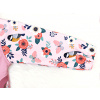 Dívčí softshellová bunda ptáčci s květy detail rukávu