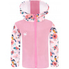 Dívčí softshellová bunda ptáčci s květy