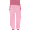Dívčí starorůžové softshellové kalhoty s fleecem
