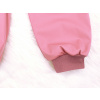 Dívčí pružné letní starorůžové softshellové kalhoty detail nohavic