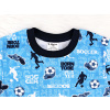 Chlapecké pyžamo s krátkým rukávem fotbal detail ktku