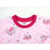 Dívčí pyžamo s dlouhým rukávem víly na růžové detail krku
