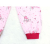 Dívčí pyžamo s dlouhým rukávem víly na růžové detail nohavice