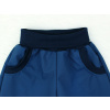 Dětské tmavě modré letní softshellové kalhoty detail pasu