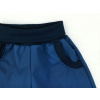 Dětské tmavě modré letní softshellové kalhoty detail kapsy kopie