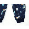 Chlapecké letní softshellové kalhoty vesmír detail nohavic
