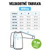 Velikostní tabulka mikiny