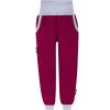 Dívčí tmavě vínové softshellové kalhoty