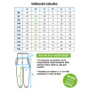 Velikostní tabulka k produktu zateplené softshellové kalhoty 09 2025