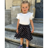 Twinsy dámská sukně černé puntíky