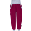 Dívčí tmavě vínové softshellové kalhoty