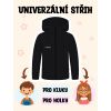 Grafika Dětská letní softshellová bunda černá univerzální střih
