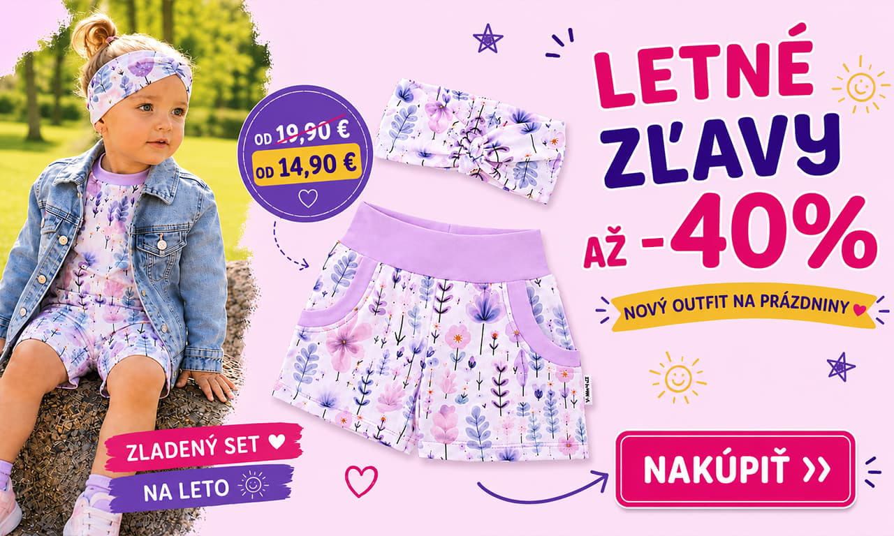 Letní slevy až 40 %