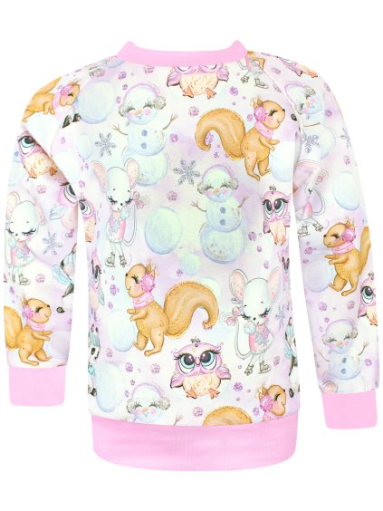 Dívčí mikina zvířátka na ledě