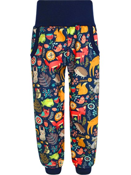 Dětské letní softshellové kalhoty zvířátka