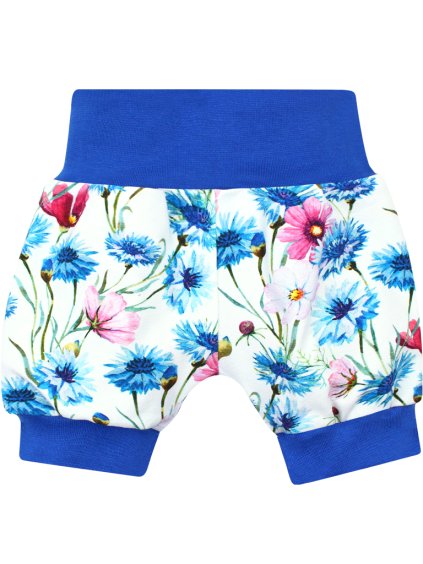 Dívčí kraťasy pro miminka pumpky chrpy