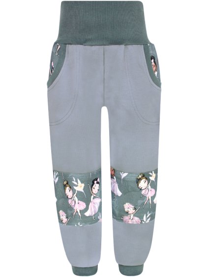 Dívčí tepláky s dvojitými koleny baletky