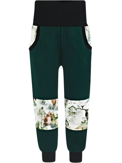 SLIM dětské tepláky lesní zvířata