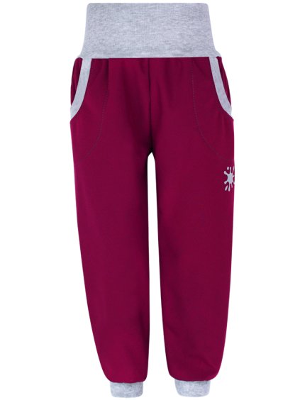 Zimní vínové softshellové kalhoty