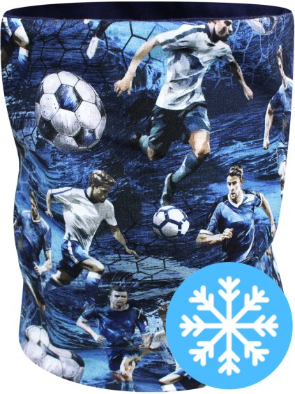 Chlapecký zimní nákrčník fotbal vločka