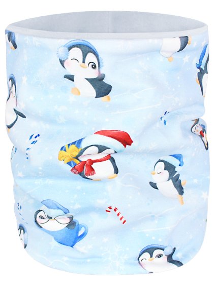 Zateplený nákrčník Tučňáci