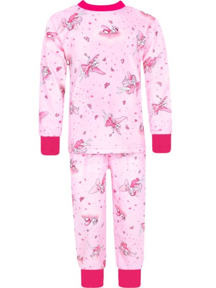 Dívčí rostoucí pyžamo s dlouhým rukávem víly