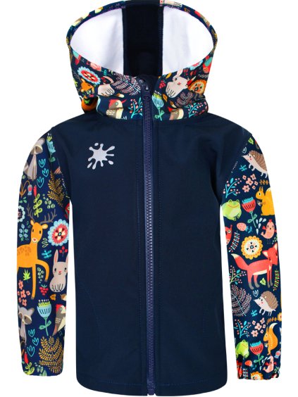 Dětská softshellová bunda zvířátka
