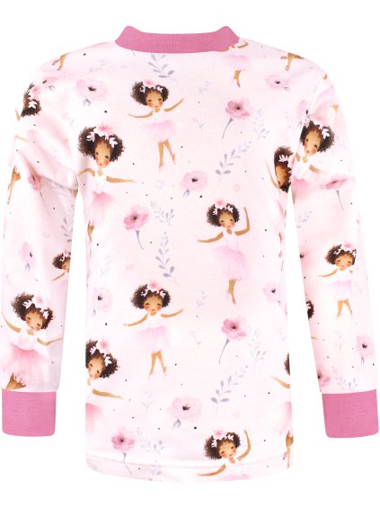 Divčí tričko s dlouhým rukávem Baletky