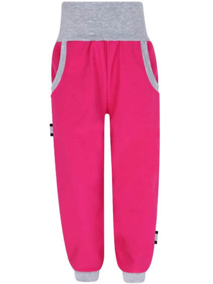 Dívčí zateplené malinové sofshellové kalhoty