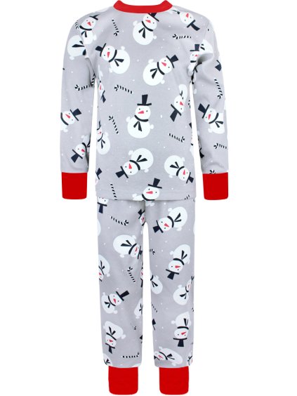 Dětské vánoční pyžamo sněhuláci