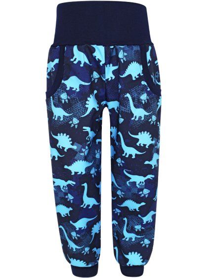Dětské letní softshellové kalhoty dinosauři