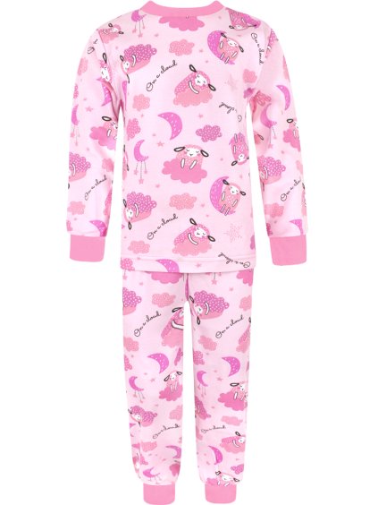 Dívčí pyžamo s dlouhým rukávem ovečky