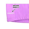 PREMIUM Dívčí softshellová bunda fialová detail reflexní prvek2