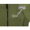 Chlapecká PREMIUM khaki softshellová bunda detail reflexní prvek 1