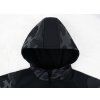 Dětská softshellová bunda reflexní maskáč detail kapuce