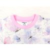 Dívčí tričko s krátkým rukávem Motýlci detail krku