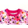Dívčí tričko s krátkým rukávem Kytičky detail krku