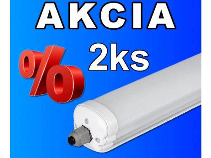 V-TAC LED svietidlo 120cm 36W 120lm/W studená biela IP65 - 2 ks