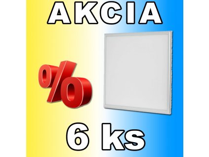 V-TAC LED panel 600x600 40W studená biela - 6 ks