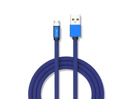 V-TAC POWER USB kábel MICRO-USB 1m modrý