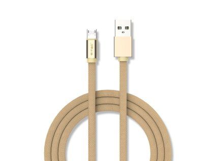 V-TAC POWER USB kábel MICRO-USB 1m zlatý
