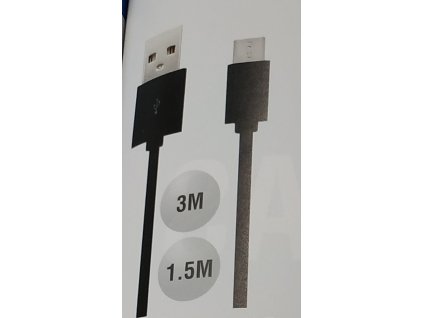 V-TAC POWER USB kábel micro USB 1,5m čierny