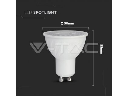 V-TAC PRO LED žiarovka GU10 6,5W 3000K stmievateľná