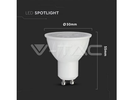 V-TAC PRO LED žiarovka GU10 6W 4000K stmievateľná