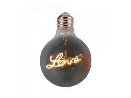 V-TAC LED žiarovka E27 G125 5W teplá biela filament LOVE