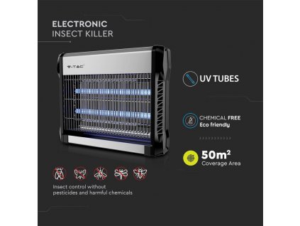 V-TAC elektrický lapač hmyzu 2 x 8W