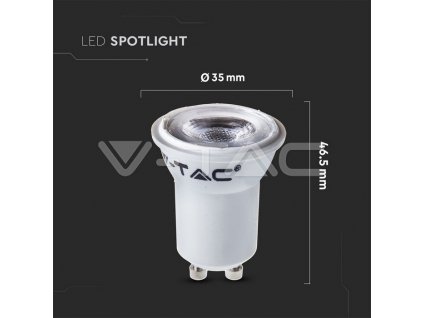 V-TAC PRO LED žiarovka GU10 MR11 2W 4000K